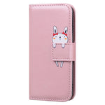 For Samsung Galaxy S25+ / S24+ Cartoon Animal Pattern Cover PU Leather Cell Phone Cases with Strap