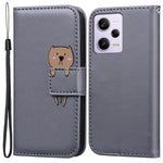 For Xiaomi Redmi Note 12 Pro 5G / Note 12 Pro Speed 5G / Poco X5 Pro 5G Cartoon Animal Pattern Leather Cell Phone Cases