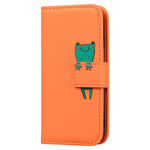 For iPhone 13 Pro 6.1 inch Cover Cartoon Animal Pattern PU Leather Wallet Cell Phone Case