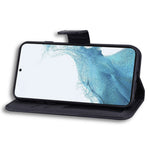 For Samsung Galaxy S23+ Cell Phone Case Cartoon Animal Flip PU Leather Shell with Strap