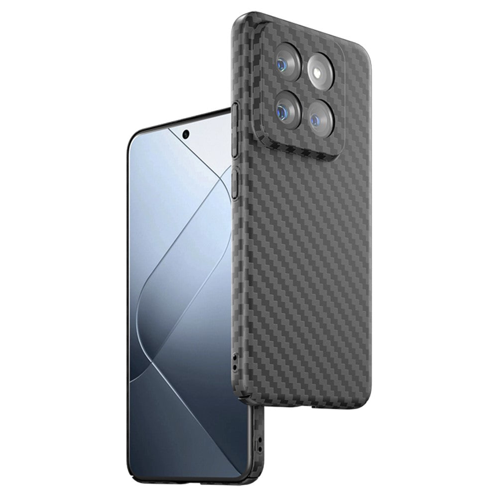 Xiaomi 14 mobilmobilskal kolfiberstruktur hårt PC-skyddsfodral