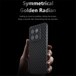 Xiaomi 14 mobilmobilskal kolfiberstruktur hårt PC-skyddsfodral
