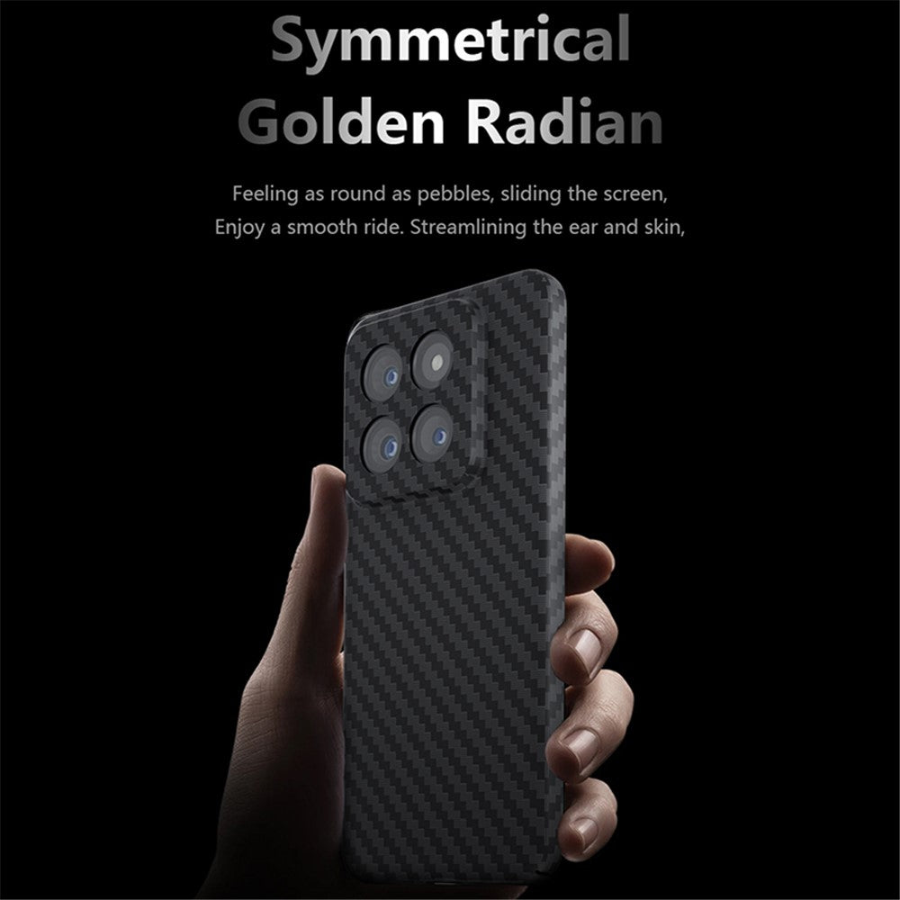 Xiaomi 14 mobilmobilskal kolfiberstruktur hårt PC-skyddsfodral
