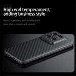 Xiaomi 14 mobilmobilskal kolfiberstruktur hårt PC-skyddsfodral