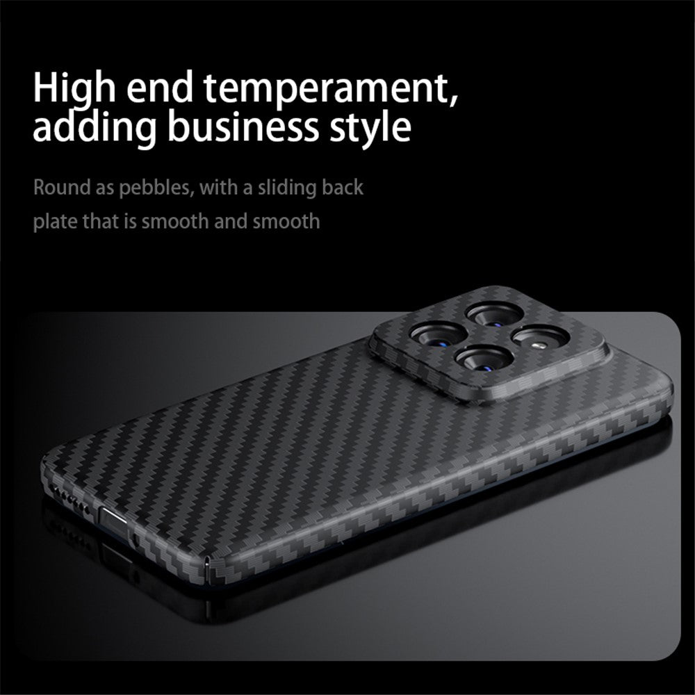Xiaomi 14 mobilmobilskal kolfiberstruktur hårt PC-skyddsfodral