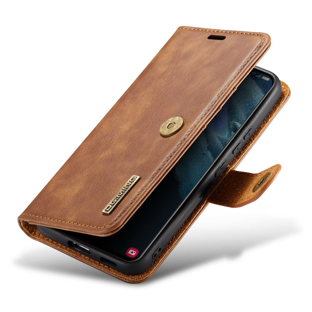 DG.MING for Samsung Galaxy S24+ Case Split Leather Wallet Detachable Phone Cover