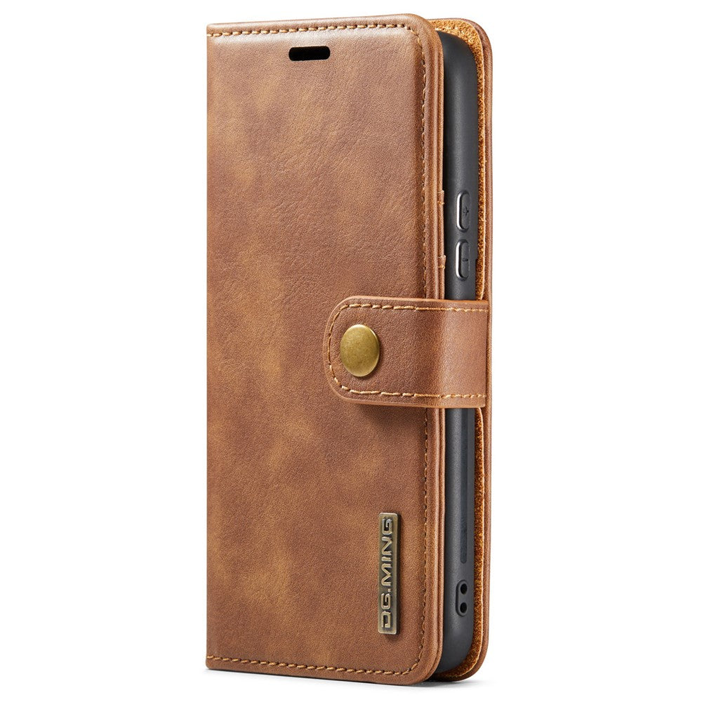 DG.MING for Samsung Galaxy S24+ Case Split Leather Wallet Detachable Phone Cover