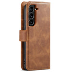 DG.MING for Samsung Galaxy S24+ Case Split Leather Wallet Detachable Phone Cover