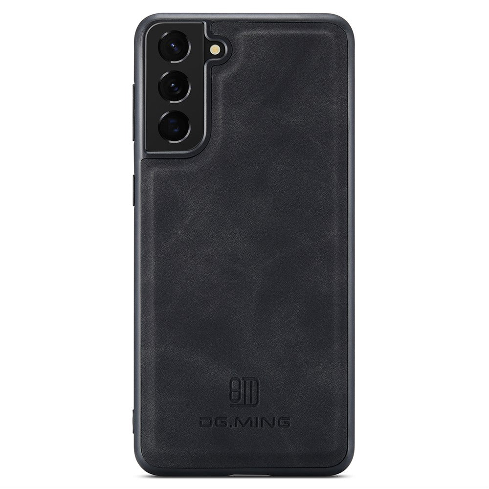 DG.MING For Samsung Galaxy S24 Case PU Leather Coated PC+TPU Phone Cover