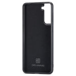 DG.MING For Samsung Galaxy S24 Case PU Leather Coated PC+TPU Phone Cover