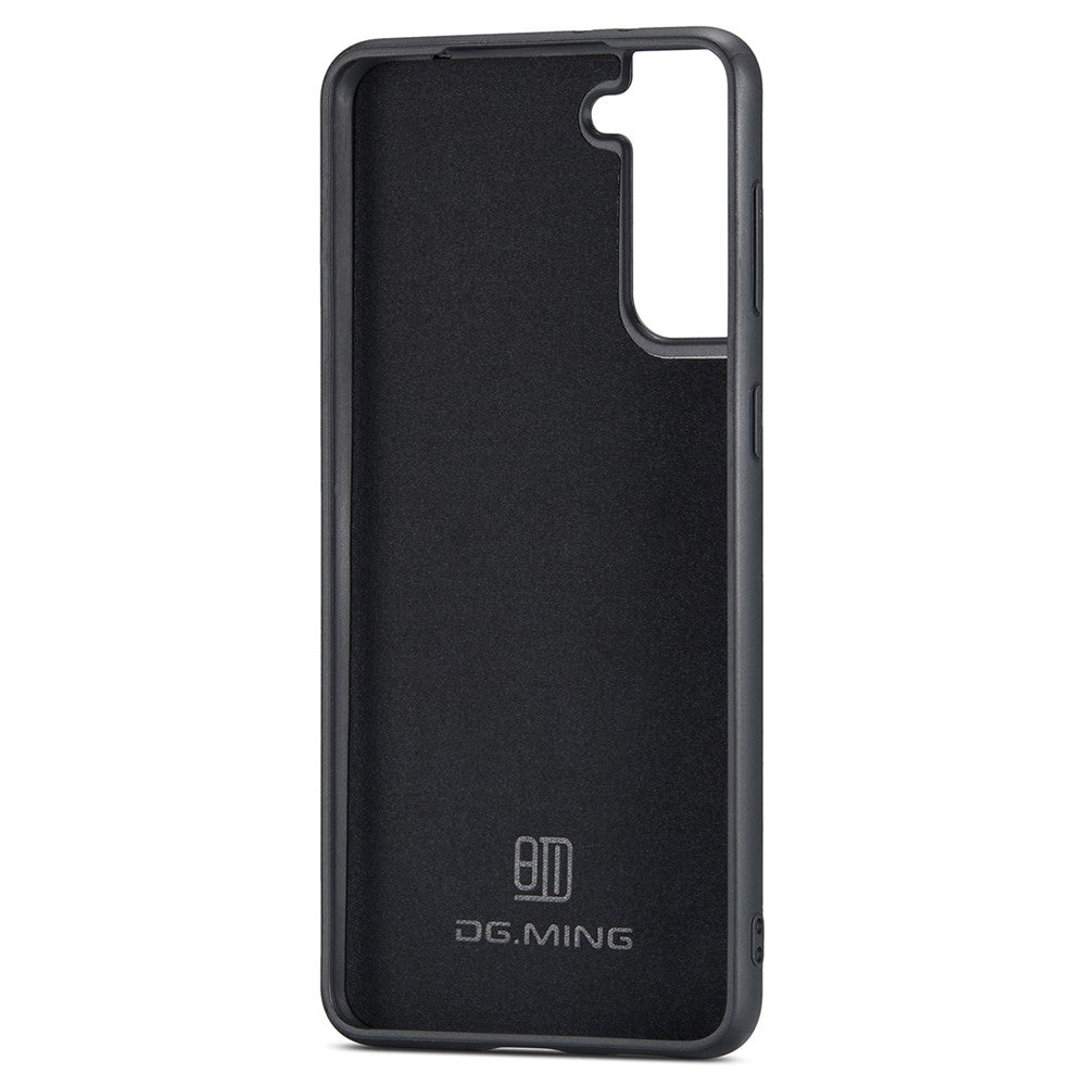DG.MING For Samsung Galaxy S24 Case PU Leather Coated PC+TPU Phone Cover