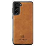 DG.MING For Samsung Galaxy S24 Case PU Leather Coated PC+TPU Phone Cover