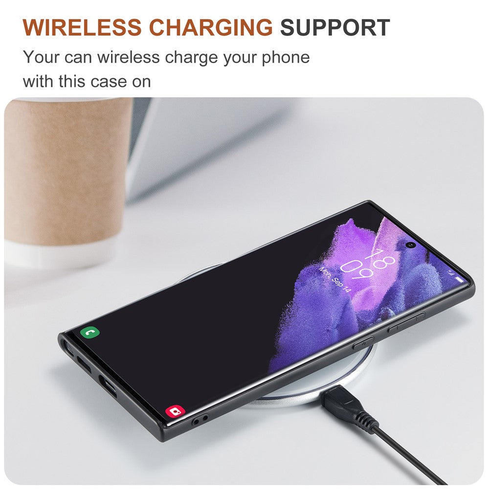 DG.MING M2-serien til Samsung Galaxy S24 Ultra, cover med stativ og aftageligt magnetisk etui