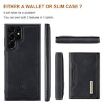DG.MING M2-serien til Samsung Galaxy S24 Ultra, cover med stativ og aftageligt magnetisk etui
