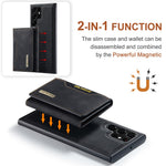DG.MING M2-serien til Samsung Galaxy S24 Ultra, cover med stativ og aftageligt magnetisk etui