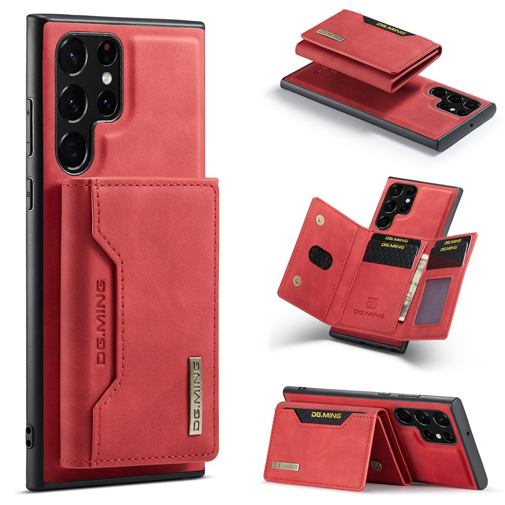 DG.MING M2-serien til Samsung Galaxy S24 Ultra, cover med stativ og aftageligt magnetisk etui