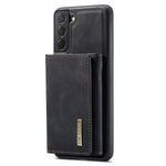DG.MING M1 Series for Samsung Galaxy S24+ Case Magnetic Wallet Leather Coated PC+TPU Cover