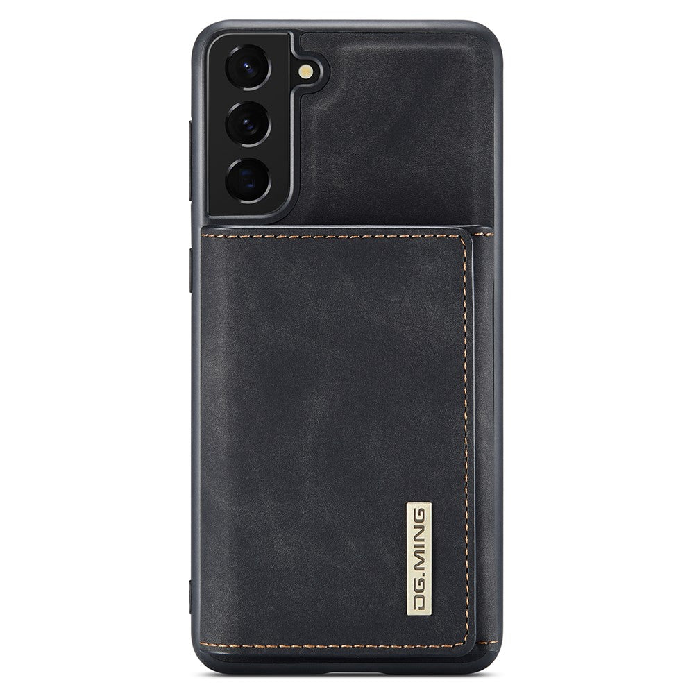 DG.MING M1 Series for Samsung Galaxy S24+ Case Magnetic Wallet Leather Coated PC+TPU Cover