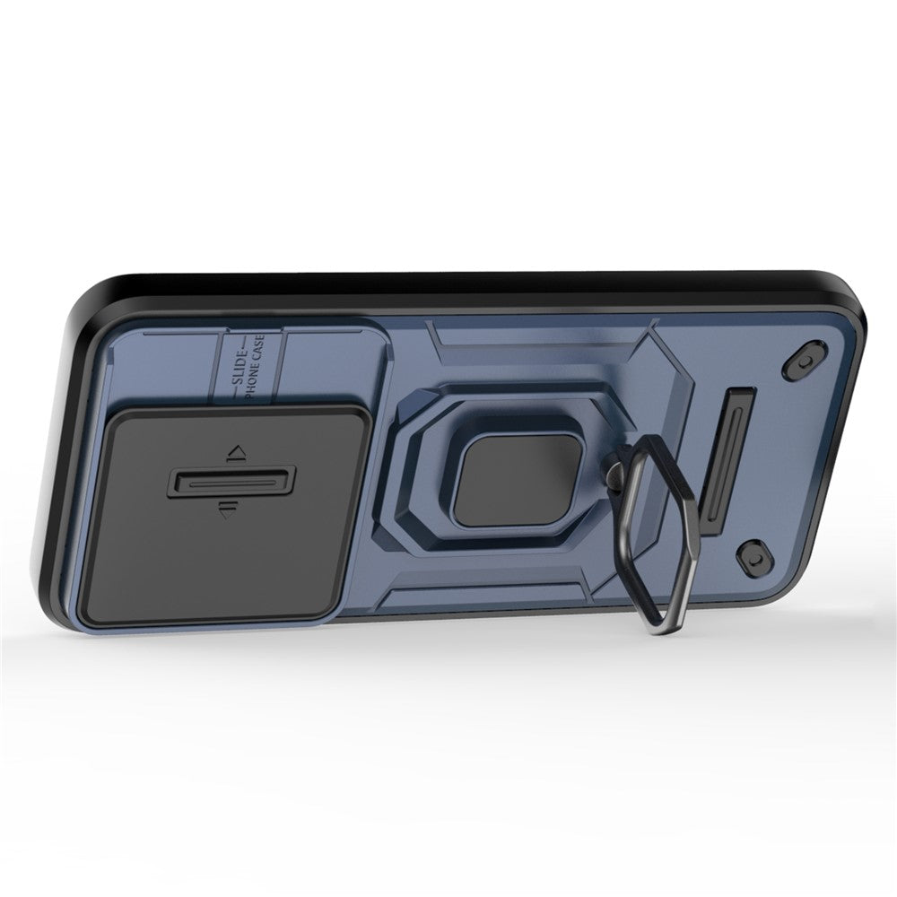 Xiaomi 14 Mobilskal PC+TPU Fallskyddande Stativskydd med Glidlinsskydd