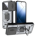 Xiaomi 14 Mobilskal PC+TPU Fallskyddande Stativskydd med Glidlinsskydd