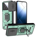 Xiaomi 14 Mobilskal PC+TPU Fallskyddande Stativskydd med Glidlinsskydd