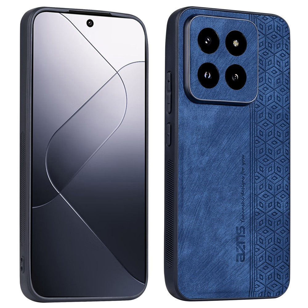 AZNS För Xiaomi 14 Pro mobilskal PU-läder Halkfritt Grepp Baksida