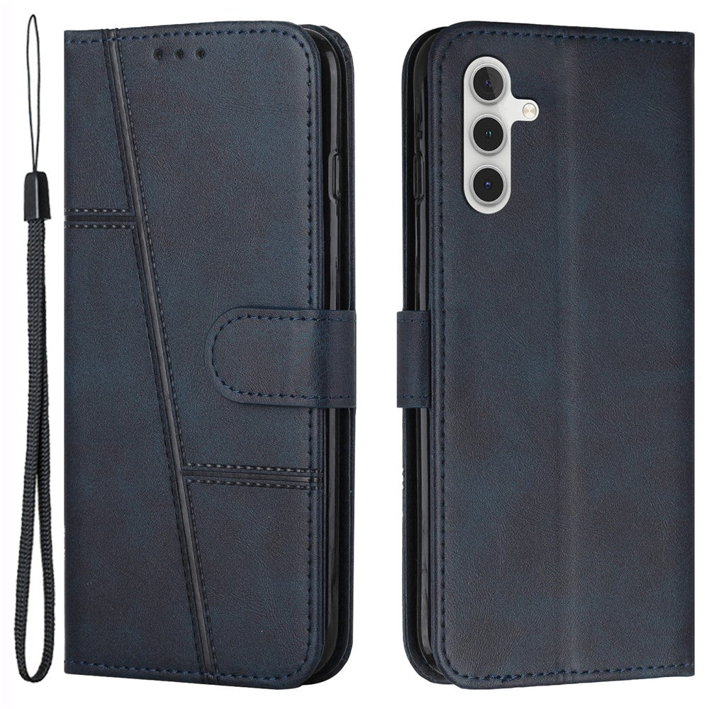 Samsung Galaxy A25 5G (Global) (161,0 x 76,5 x 8,3 mm) Mobilskal Plånboksfodral i kalvskinnsstruktur