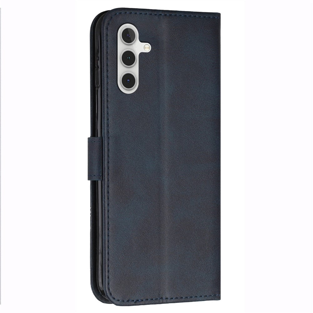 Samsung Galaxy A25 5G (Global) (161,0 x 76,5 x 8,3 mm) Mobilskal Plånboksfodral i kalvskinnsstruktur