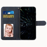 Samsung Galaxy A25 5G (Global) (161,0 x 76,5 x 8,3 mm) Mobilskal Plånboksfodral i kalvskinnsstruktur