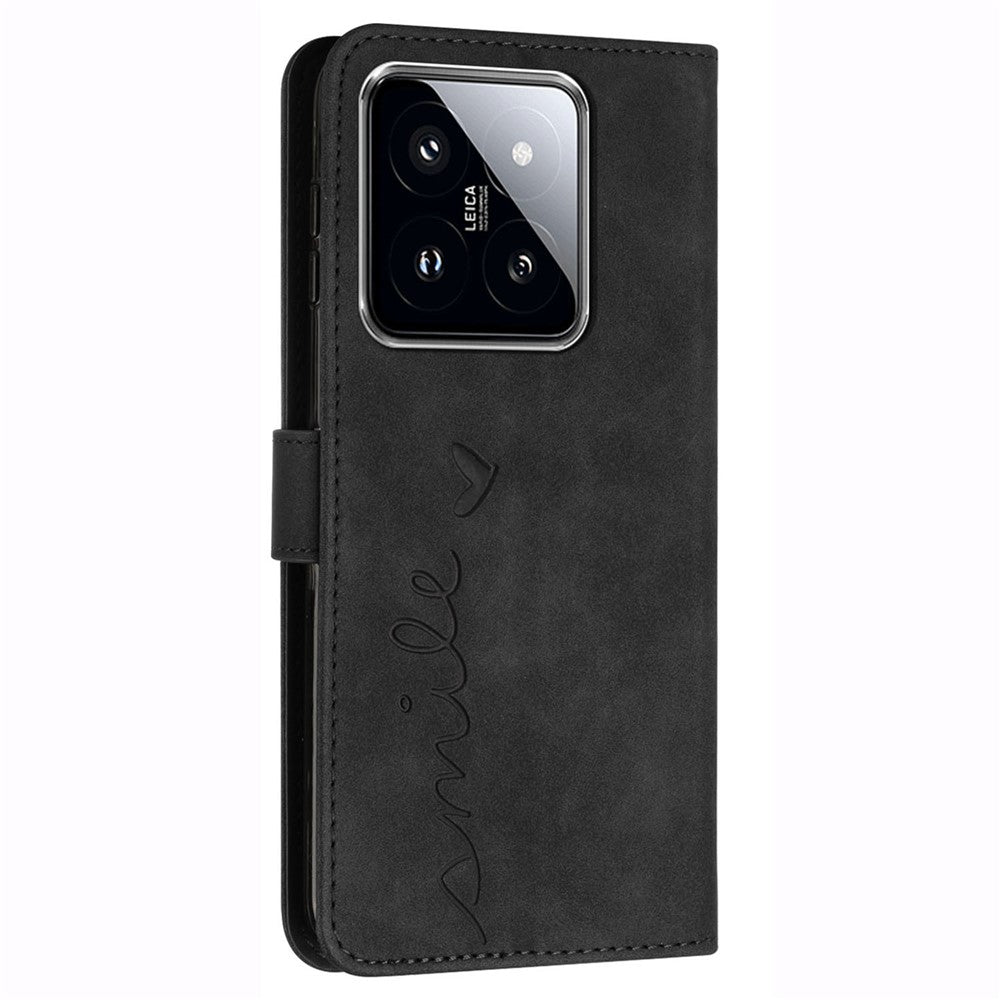 For Xiaomi 14 Pro Cell Phone Case Leather Drop-proof Cover with Wallet Stand
