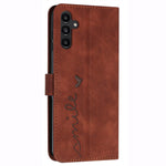For Samsung Galaxy A25 5G (Global) (161.0 x 76.5 x 8.3mm) Cell Phone Case Magnetic Clasp Imprinted Leather Wallet Cover