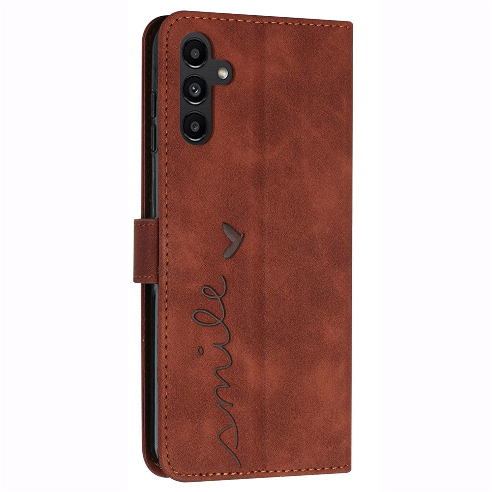 For Samsung Galaxy A25 5G (Global) (161.0 x 76.5 x 8.3mm) Cell Phone Case Magnetic Clasp Imprinted Leather Wallet Cover