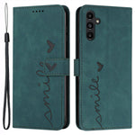 For Samsung Galaxy A25 5G (Global) (161.0 x 76.5 x 8.3mm) Cell Phone Case Magnetic Clasp Imprinted Leather Wallet Cover