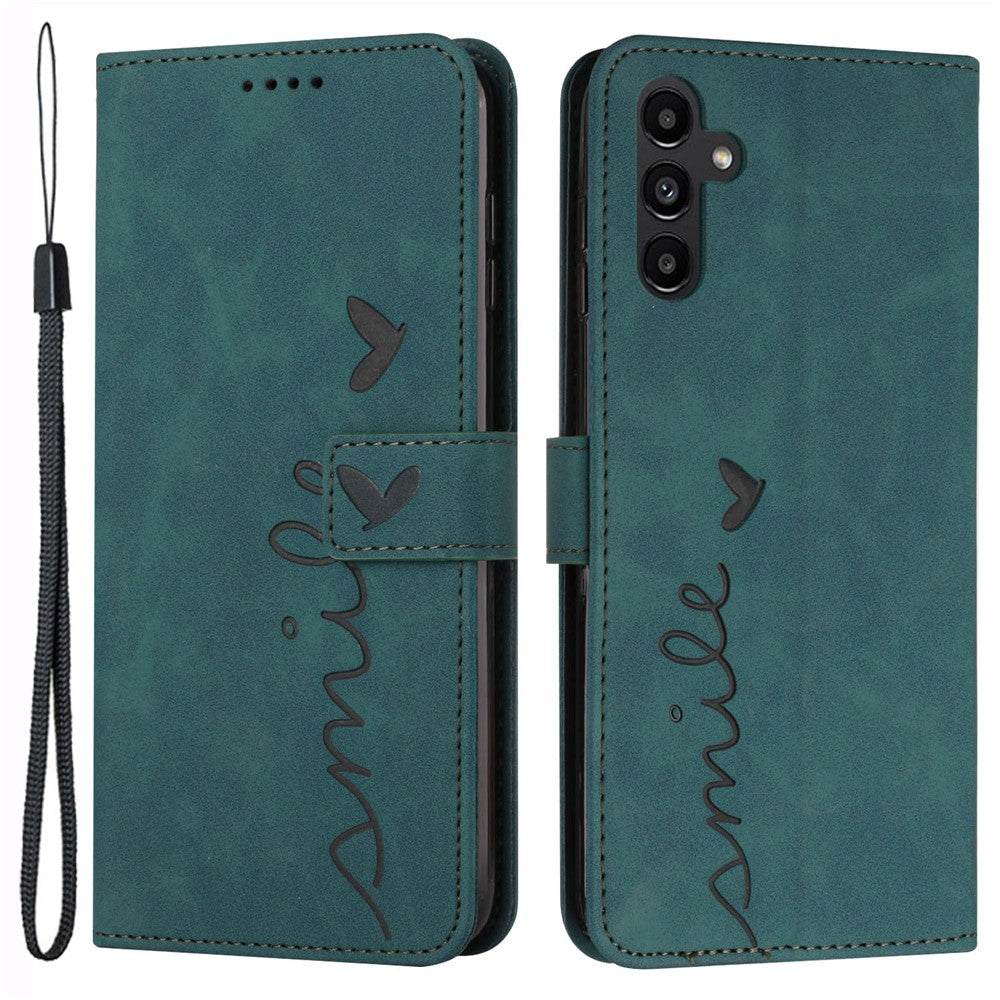 For Samsung Galaxy A25 5G (Global) (161.0 x 76.5 x 8.3mm) Cell Phone Case Magnetic Clasp Imprinted Leather Wallet Cover