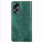 Oppo A58 4G mobilcover med magnetisk lukning, faldsikkert PU-læderpung-etui