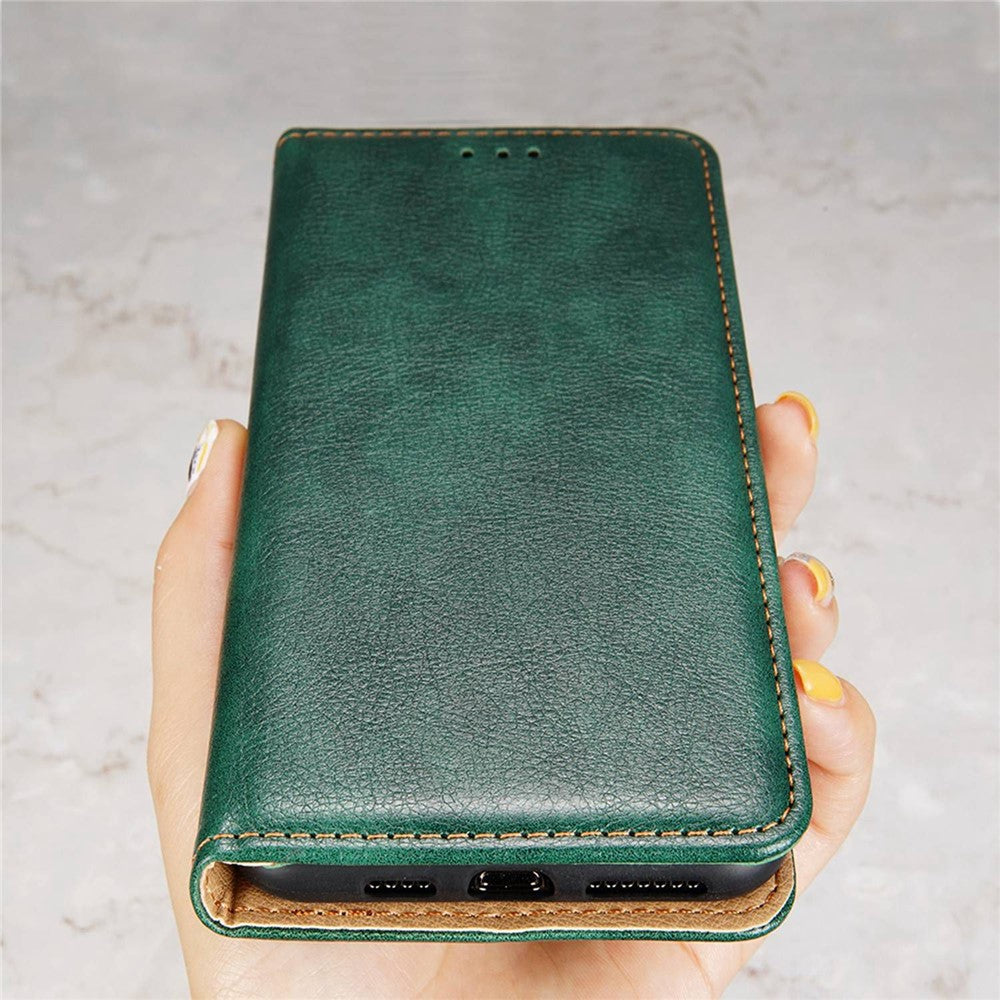 Oppo A58 4G mobilcover med magnetisk lukning, faldsikkert PU-læderpung-etui