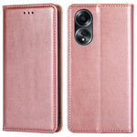 Oppo A58 4G mobilcover med magnetisk lukning, faldsikkert PU-læderpung-etui