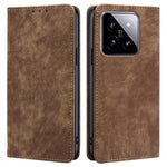 For Xiaomi 14 Case RFID Blocking Wallet Leather Phone Cover Anti-Scratch Phone Shell