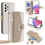 For Samsung Galaxy A53 5G Case Wallet Crossbody Phone Bag with Zipper Pocket