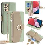 Til Samsung Galaxy A13 4G Cover Lynlåslomme Telefonbeskyttelsescover med Makeup Spejl