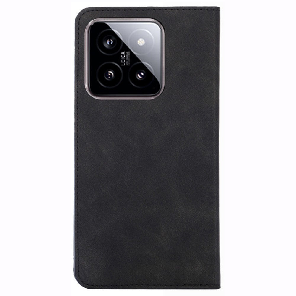 For Xiaomi 14 Case Leather Magnetic Phone Stand Shell Card Slots Mobile Phone Cover