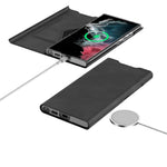 For Samsung Galaxy S24 Phone Case Nappa Texture PU Leather+PC Card Holder Cover