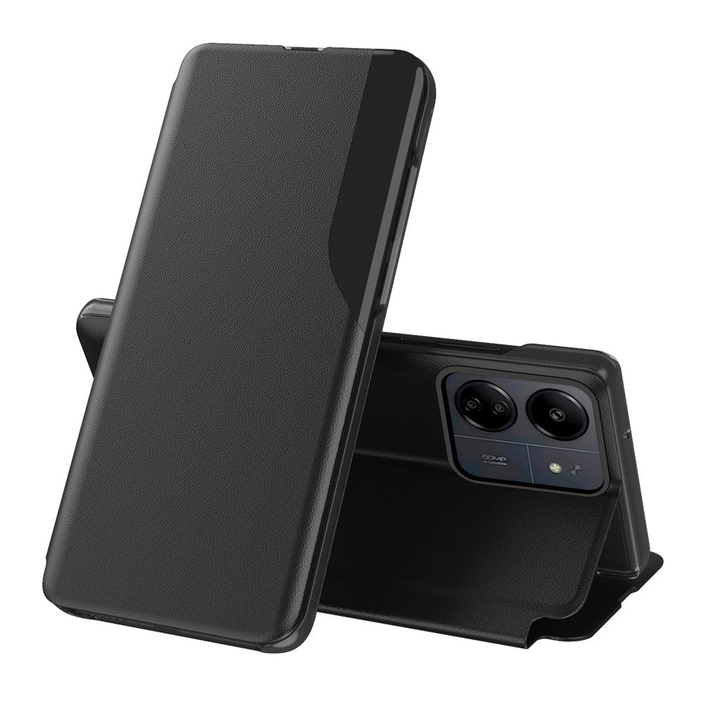 For Xiaomi Redmi 13C 4G / Poco C65 4G Phone Case Folio Flip PU Leather Stand Cover