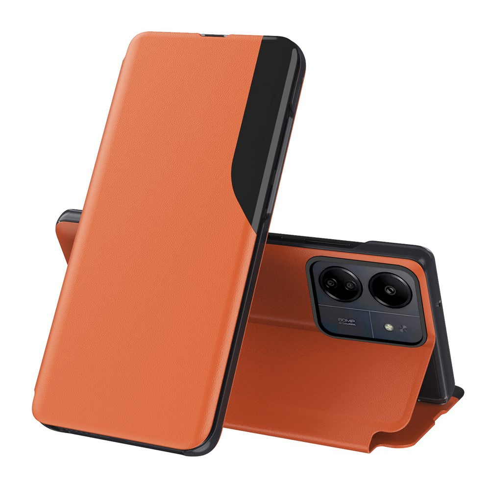 For Xiaomi Redmi 13C 4G / Poco C65 4G Phone Case Folio Flip PU Leather Stand Cover