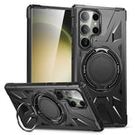 For Samsung Galaxy S24 Ultra Case TPU+PC Rotary Kickstand Phone Back Cover