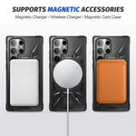 For Samsung Galaxy S24 Ultra Case TPU+PC Rotary Kickstand Phone Back Cover