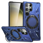 For Samsung Galaxy S24 Ultra Case TPU+PC Rotary Kickstand Phone Back Cover
