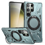 For Samsung Galaxy S24 Ultra Case TPU+PC Rotary Kickstand Phone Back Cover
