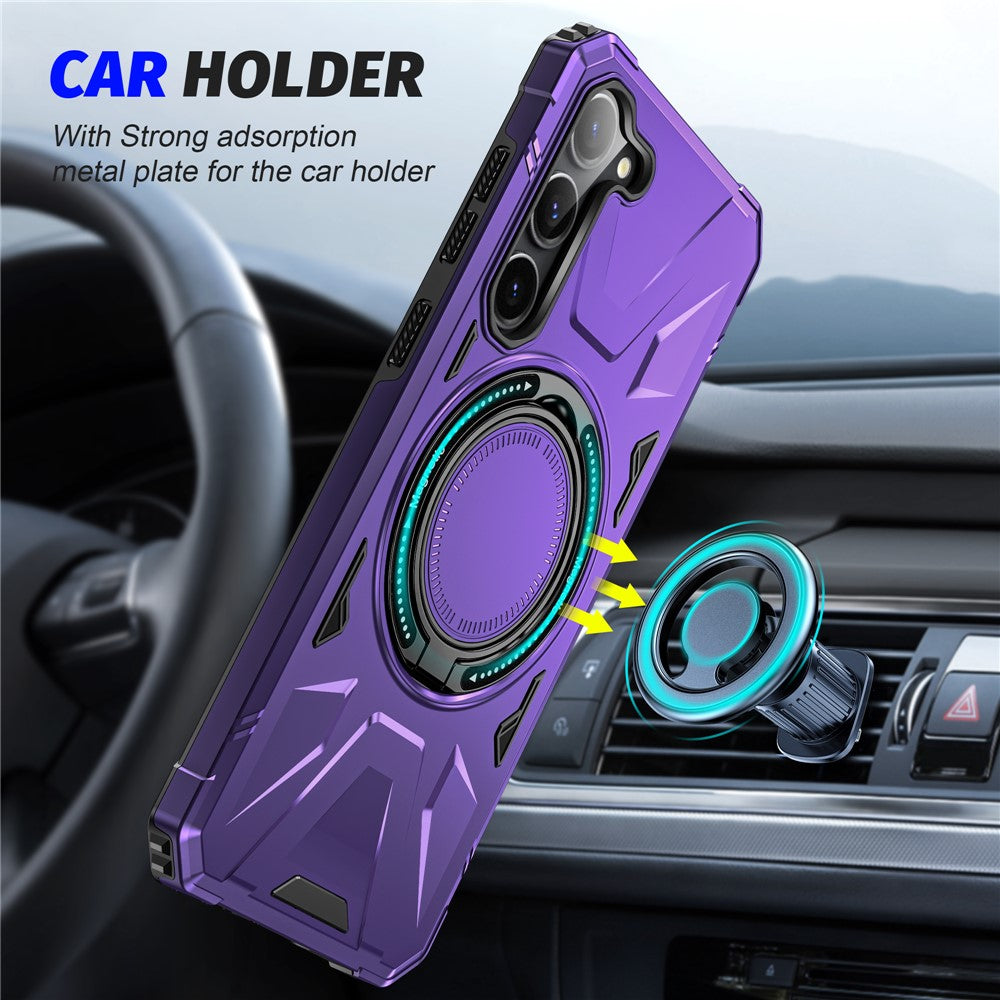 For Samsung Galaxy S25+ / S24+ Case Magnetic Anti-Drop TPU+PC Phone Protector