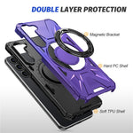 For Samsung Galaxy S25+ / S24+ Case Magnetic Anti-Drop TPU+PC Phone Protector